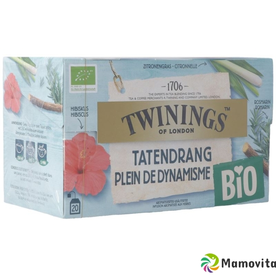 Twinings Tatendrang Bio 20 Beutel 1.7g buy online