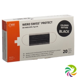 Wero Swiss Protect Maske Typ Iir Schwarz 20 Stück