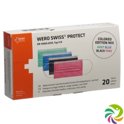 Wero Swiss Protect Maske Typ Iir Farbig Mix 20 Stück