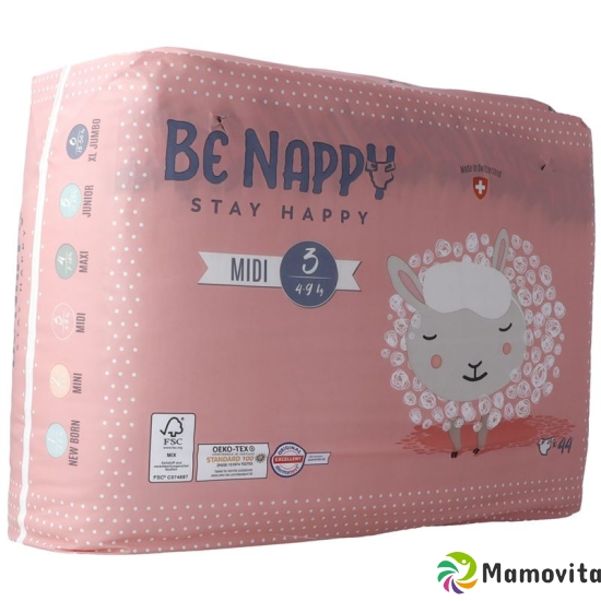 Be Nappy Windeln Grösse 3 4-9kg Midi 44 Stück buy online