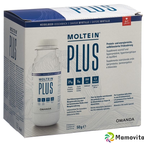 Moltein Plus 2.5 Heidelbeere 6 Flasche 50g buy online