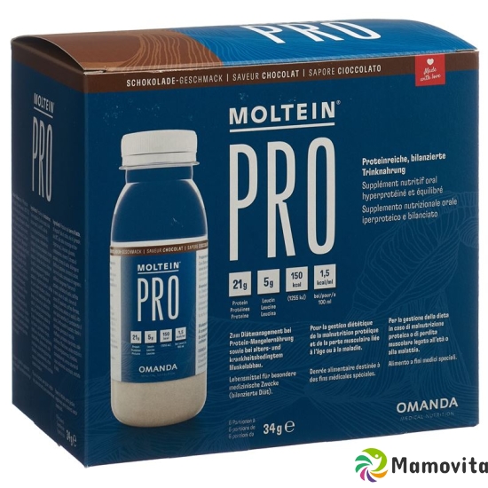 Moltein Pro 1.5 Schokolade 6 Flasche 34g buy online