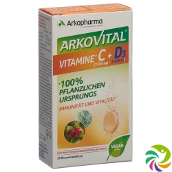 Arkovital Vitamin C + D3 Brausetabletten 20 Stück