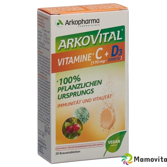 Arkovital Vitamin C + D3 Brausetabletten 20 Stück buy online