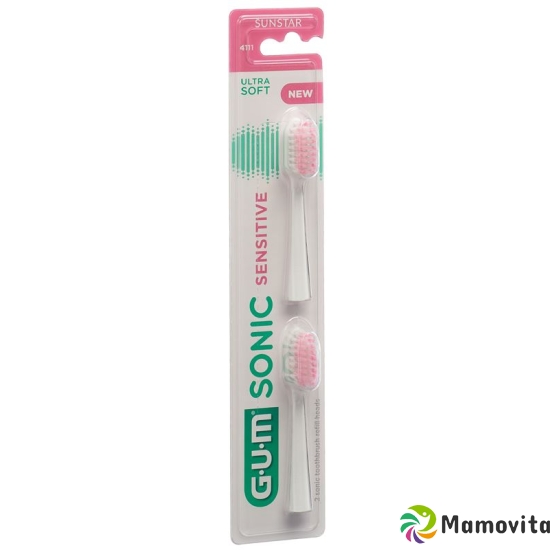 Gum Sonic Sensitive Ersatzköpfe Weiss 2 Stück buy online