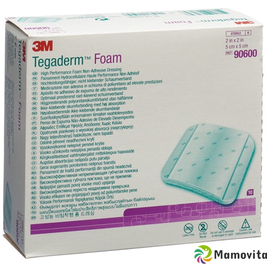 3M Tegaderm Foam Kompressen 5.1x5.1cm N Adh (n) 10 Stück buy online