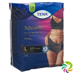 Tena Silhouette Plus L Schwarz 8 Stück