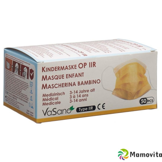 Vasano Op Maske Typ Iir Kind 3-14j Gelb 50 Stück buy online