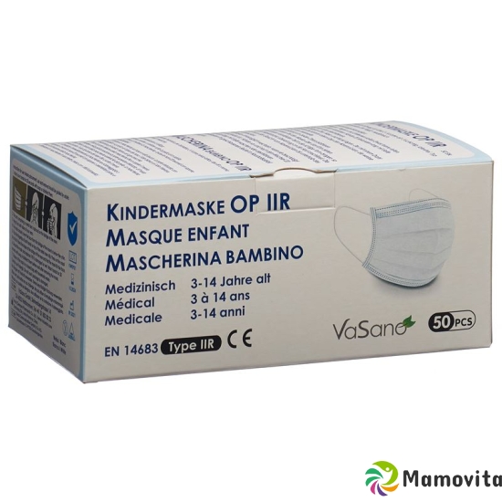 Vasano Op Maske Typ Iir Kind 3-14j Weiss 50 Stück buy online