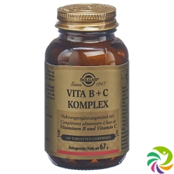 Solgar Vita B+c Komplex Tabletten Flasche 100 Stück