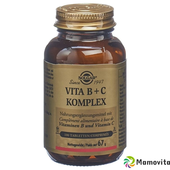 Solgar Vita B+c Komplex Tabletten Flasche 100 Stück buy online