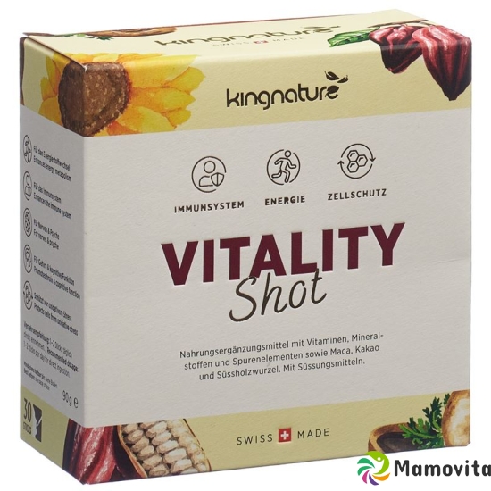 Kingnature Vitality Shot Pulver Stick 30 Stück buy online