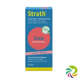 Strath Iron Natural Iron+Herbal Yeast Tablets 30 Capsules