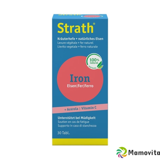 Strath Iron Natural Iron+Herbal Yeast Tablets 30 Capsules buy online