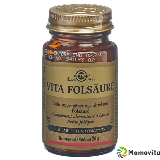 Solgar Vita Folsäure Tabletten (neu) Flasche 100 Stück buy online