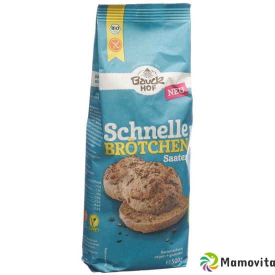 Bauckhof Schnelle Broetchen Saaten Glutenfrei 500 buy online