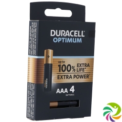 Duracell Batt Optimum Aaa 4 Stück