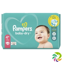 Pampers Baby Dry Grösse 4+ 10-15kg Maxi Pl Sparp 43 Stück