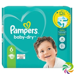 Pampers Baby Dry Grösse 6 13-18kg Ext Larg Spar 35 Stück