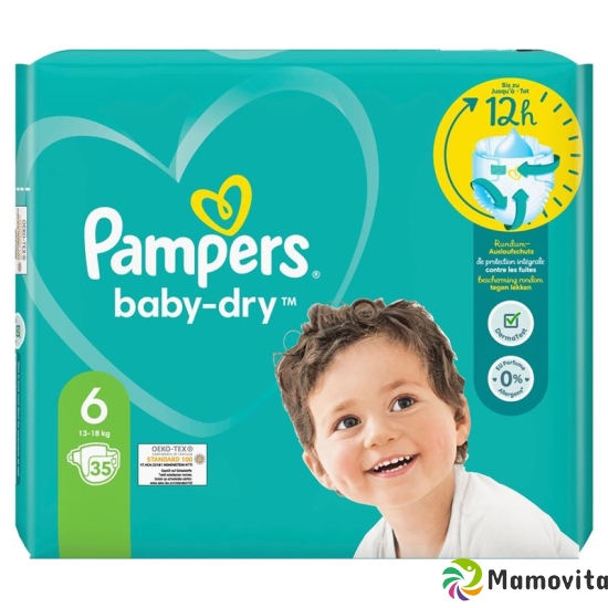 Pampers Baby Dry Grösse 6 13-18kg Ext Larg Spar 35 Stück buy online