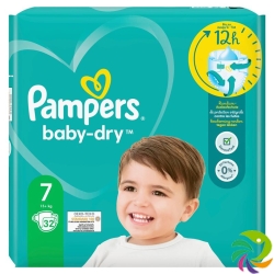 Pampers Baby Dry Grösse 7 15+kg Ex Lar Spar Neu 32 Stück