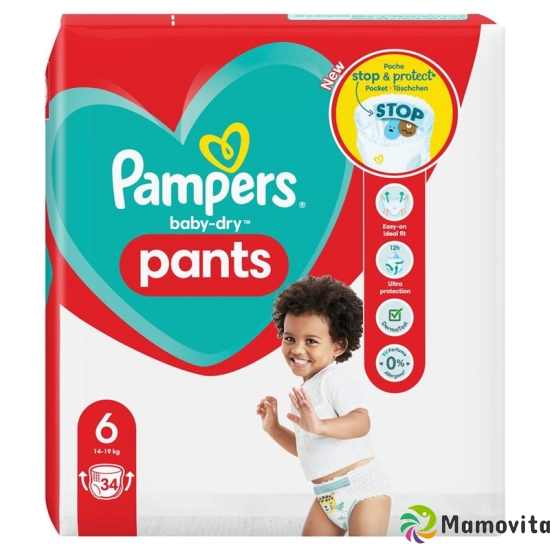 Pampers Baby Dry Pants Grösse 6 15+kg Ex La Spa 34 Stück buy online