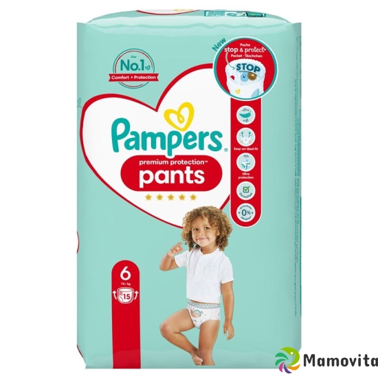 Pampers Prem Prot Pan Grösse 6 15+kg Ex Lar Pack 15 Stück buy online