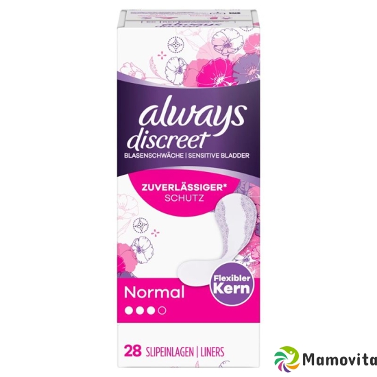 Always Discreet Incontinence panty liner normal 28 pieces buy online