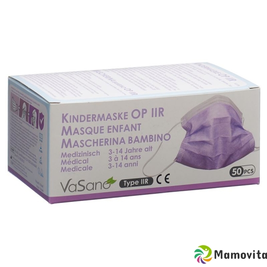 Vasano Op Maske Typ Iir Kind 3-14j Violett 50 Stück buy online