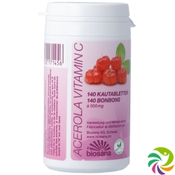 Biosana Acerola Vitamin C Tabletten Dose 140 Stück