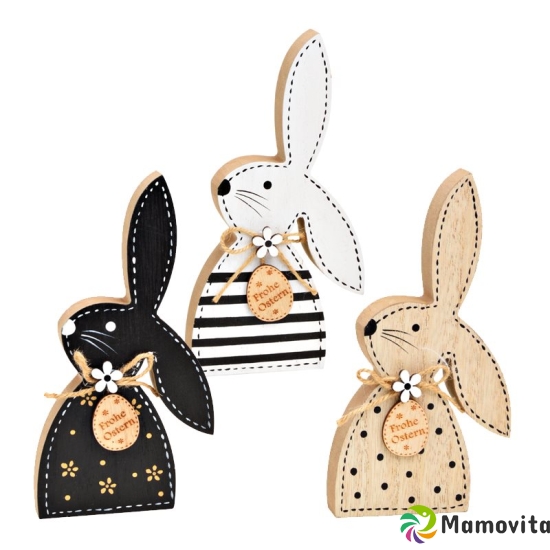 Herboristeria Dekofigur Hase Black&white Aus Holz buy online