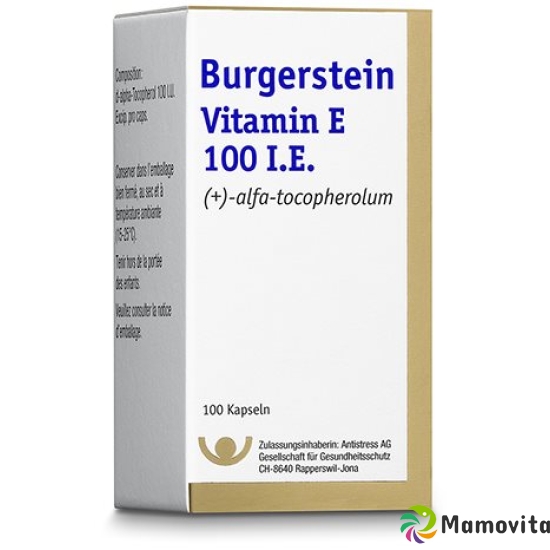 Burgerstein Vitamin E 100 I.E. 100 Kapseln buy online