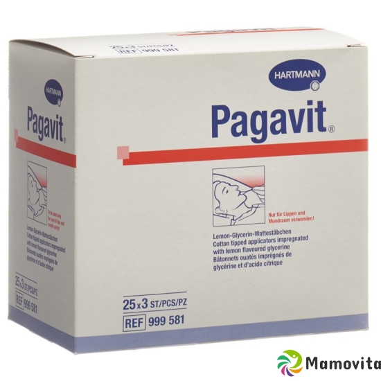 Pagavit Glyc Mundpflegestäbchen 25 Beutel 3 Stück buy online