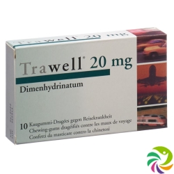 Trawell Kaugummi 20mg 10 Stück