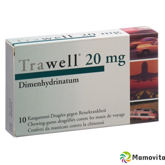 Trawell Kaugummi 20mg 10 Stück buy online