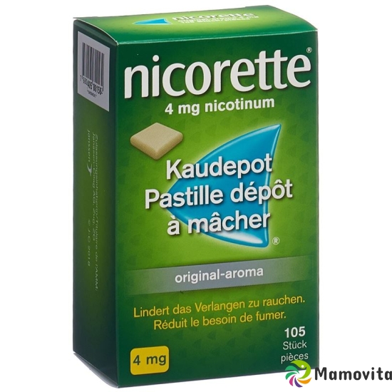 Nicorette Original 4mg 105 Kaugummi buy online