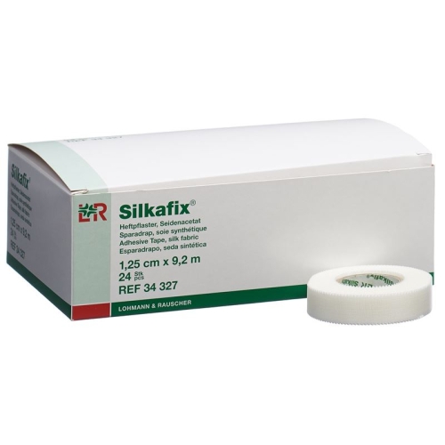 Silkafix Heftpflast 1.25cmx9.2m Weiss Rolle 24 Stück buy online