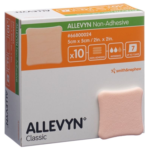 Allevyn Non Adhesive Wundkompressen 5cmx5cm 10 Stück buy online