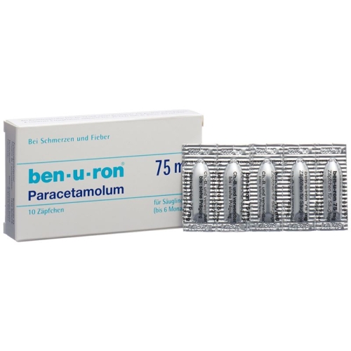 Ben-u-ron Zäpfchen 75mg Bebe Bis 6 Monate 10 Stück buy online