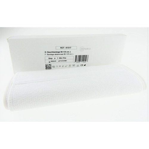 Promedical abdominal bandage L 90-135cm white 25cm buy online