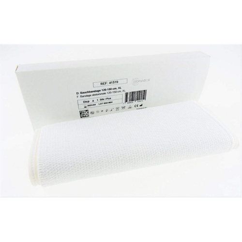 Promedical abdominal bandage XL 120-150cm white 25cm buy online