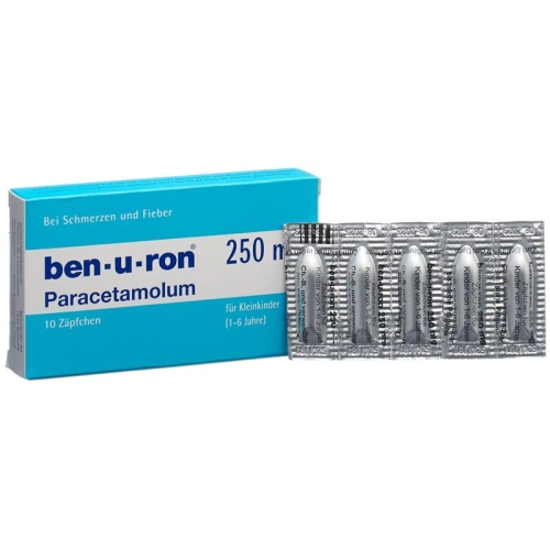 Ben-u-ron Supp 250 mg Child 10 pcs buy online