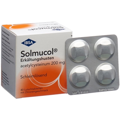 Solmucol Erkältungshusten Lutschtabletten 200mg 40 Stück buy online