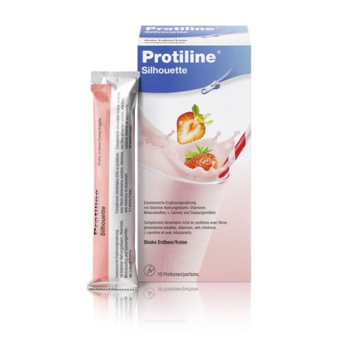 Protiline Silhouette Pulver Erdbeer 10x 25g buy online