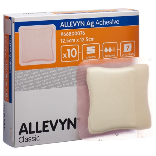 Allevyn Ag Adhesive Wundkompressen 12.5x12.5cm 10 Stück buy online