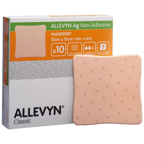 Allevyn Ag Non-Adhesive Wundkompressen 15x15cm 10 Stück buy online