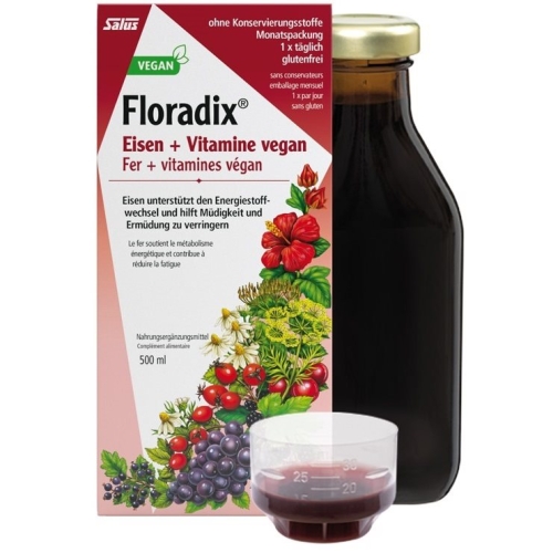 Floradix HA Vitamins + Organic Iron 500 ml buy online