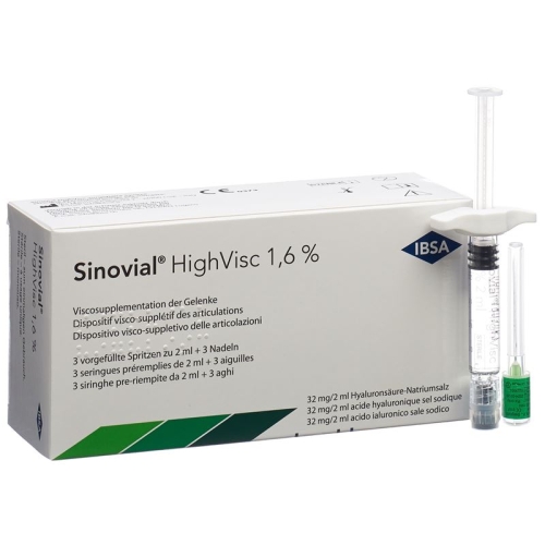 Sinovial High Visc Injektionslösung 1.6% 3 Fertigspritzen 2ml buy online