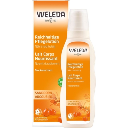 Weleda Sanddorn Reichhaltige Pflegelotion 200ml buy online