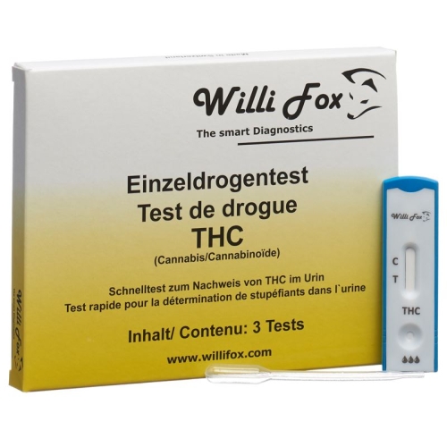 Willi Fox drug test THC single urine 3 pcs buy online